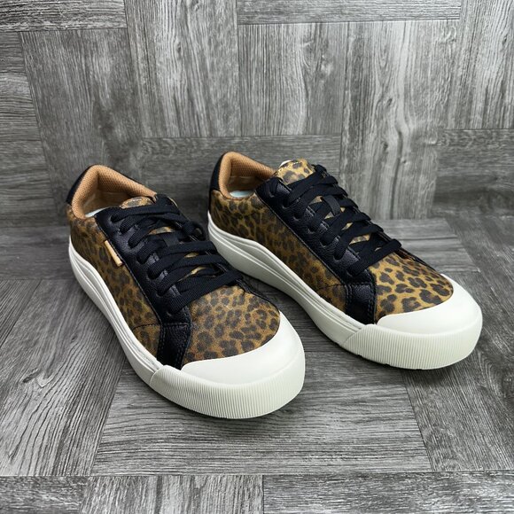 Dr. Scholl's Leopard Print Sneakers - Black and Brown - Picture 2 of 8